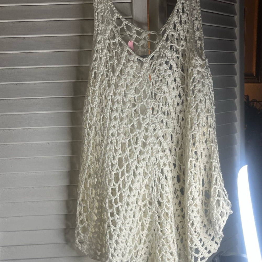 DREAMERS White Crochet Knit Top - Picture 2 of 5